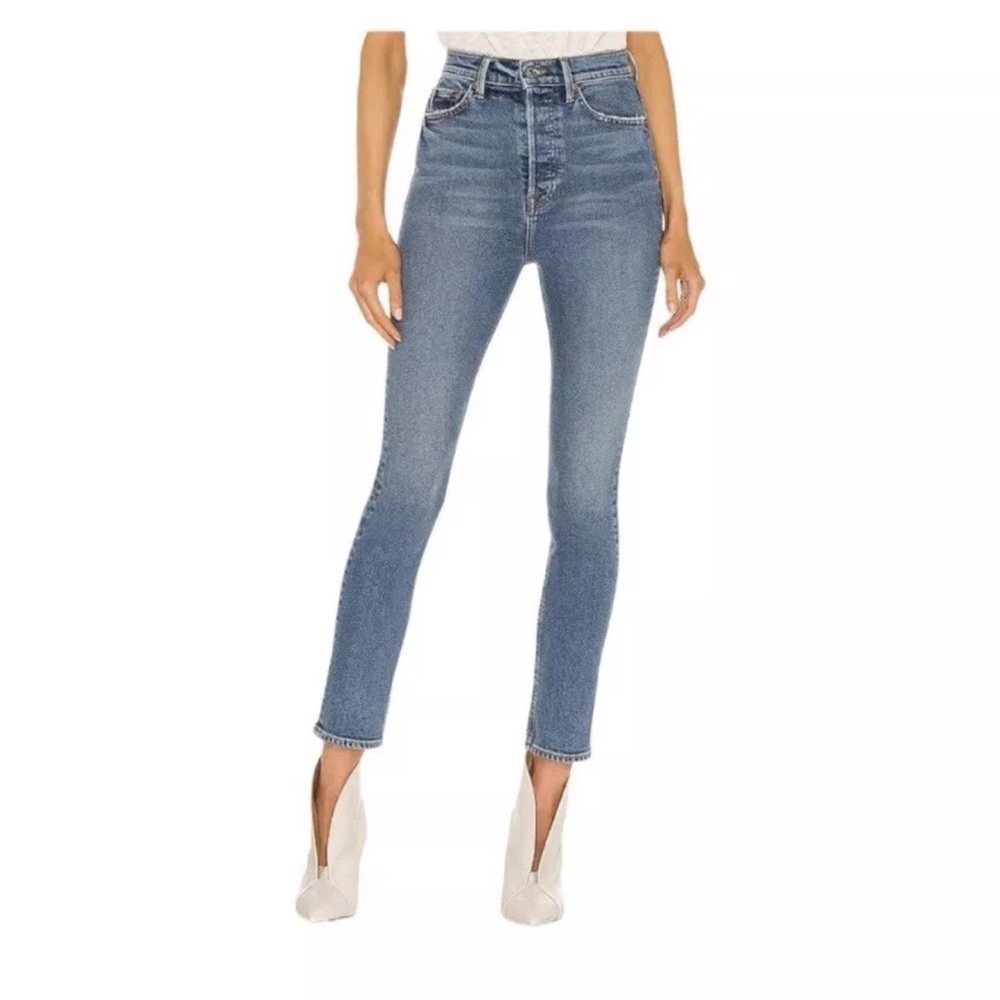 GRLFRND jeans piper super high rise slim crop size 28
